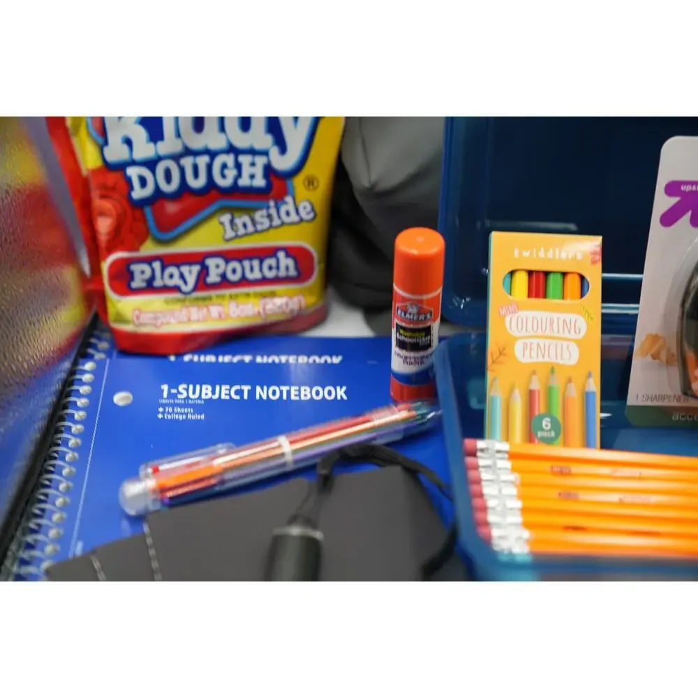 All in Motion Gray Backpack‎ + Ember Tan Lunchbox Back-to-School Supply Kit